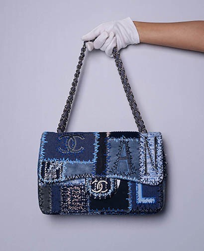 Patchwork Flap Bag, front view
